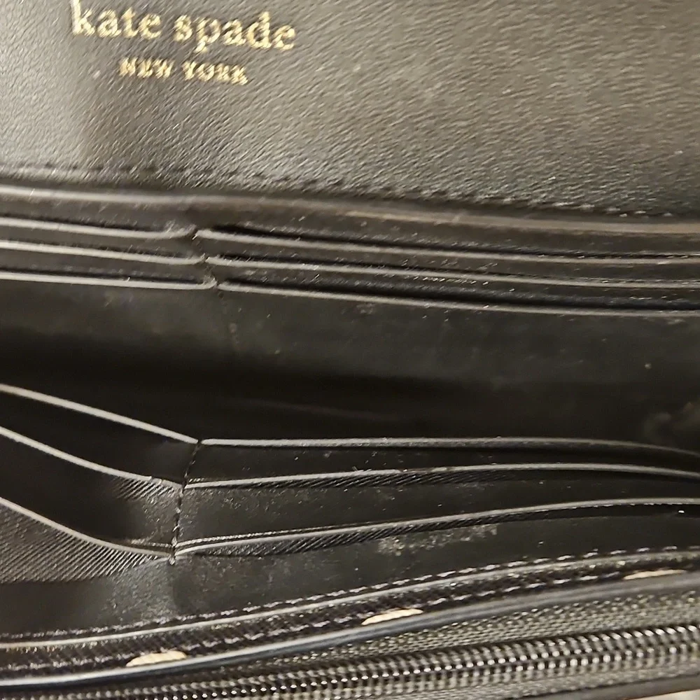 Kate Spade Black and White Dot Wallet